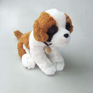 Güzel 20cm İsviçre peluş Saint <span class=keywords><strong>Bernard</strong></span> köpek oyuncak varil özel logo - Product Image 2