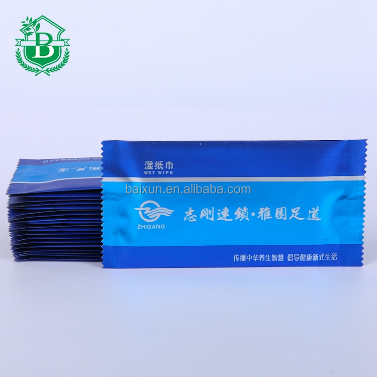 Индивидуальный пакет без запаха нетканые салфетки, мягко lingettes влажные салфетки