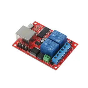 LAN Ethernet 2 Way Relay Board Delay Switch TCP UDP Controller Module