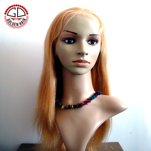 Perruque Full Lace Wig Remy brésilienne naturelle, cheveux Remy, <span class=keywords><strong>blond</strong></span> <span class=keywords><strong>miel</strong></span> 100%, haute qualité - Product Image 3