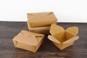 Mới Đến Disbosable Tất Cả Các Loại Mô Hình Môi Trường Kraft Bio <span class=keywords><strong>Container</strong></span> Thực Phẩm 8 # - Product Image 4