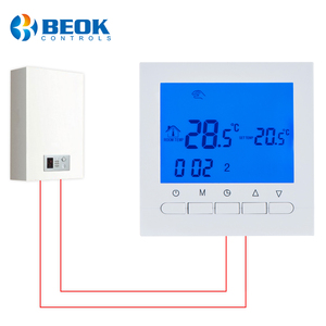 Wifi boiler gas supplies heating thermostat Blue and White's regulator temperature regulator for boiler programmable Weekly - Product Image 1