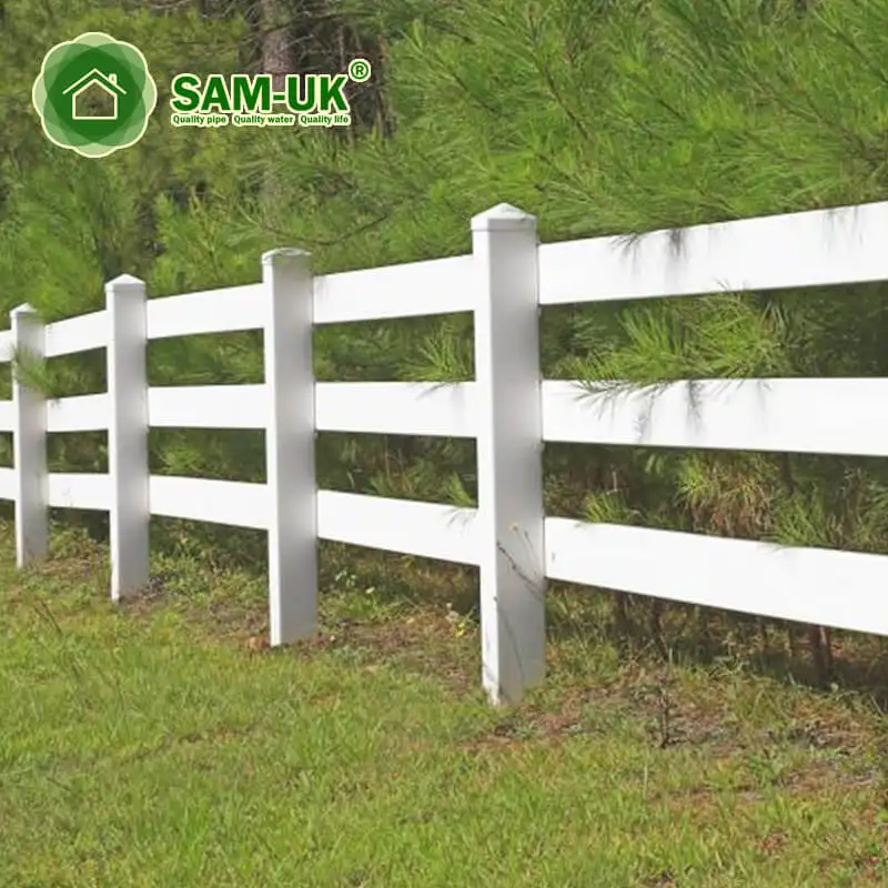 Paneles de valla de plástico para jardín, blanco, alta calidad, bajo precio, para caballos, Sam, Reino Unido, gran oferta, fácil de montar, resistente a los rayos UV
