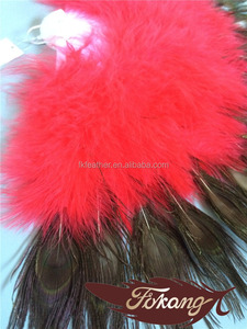 Abanico de plumas de Pavo Pluma Del Marabú Y Dos Lados Abanico de Plumas Para <span class=keywords><strong>El</strong></span> Partido Danza de los Abanicos - Product Image 5