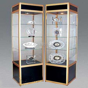 Tầng Thường Vụ Thiết Kế Tùy Chỉnh Gỗ Whisky Hiển Thị Nội Với Đèn Led - Product Image 3