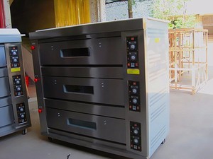 Four à <span class=keywords><strong>pizza</strong></span> au gaz GPL commercial à 3 étages et 9 plateaux - Product Image 4