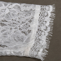 Boléro en dentelle blanche à manches 3/4 pour femmes, mariée, demoiselle d'honneur