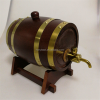 Mini baril d'alcool de vin en bois de chêne personnalisé avec support prix d'usine de gros fûts de whisky rhum bière bourbon baril