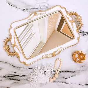 European Style Bow Cake Storage <strong>Trays</strong> <strong>Makeup</strong> Organizer Dessert Plate Square Decor <strong>Tray</strong> Storage <strong>Trays</strong> - Product Image 4