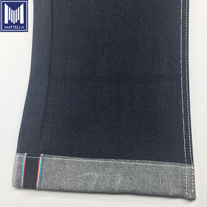 ZL246-3 stock all'ingrosso leggero 11oz twill slub indaco blu 100% cotone grezzo giapponese cimosa donna uomo denim <span class=keywords><strong>jeans</strong></span> <span class=keywords><strong>tessuto</strong></span> - Product Image 5