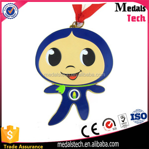 Haute qualité à faible prix doux émail métal 10 <span class=keywords><strong>k</strong></span> finition sport médaille course - Product Image 3