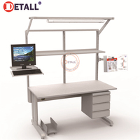 Nueva Mesa de Trabajo Estándar para Reparación de Computadoras, Mesa de Taller con Componentes Centrales de Acero Laminado en Frío