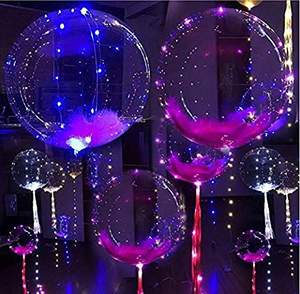 Nhà Máy Trực Tiếp Helium Inflatable <span class=keywords><strong>Led</strong></span> Đèn Pin Bobo Balloons Với Chuỗi Cho Đảng Ngày Giáng Sinh - Product Image 2