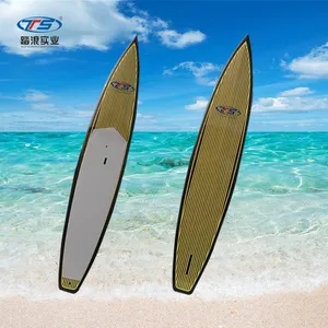 Papan Paddle Balap, Papan Sirkuit Balap Paddle Board Sup Berdiri Serat Karbon Logo Kustom