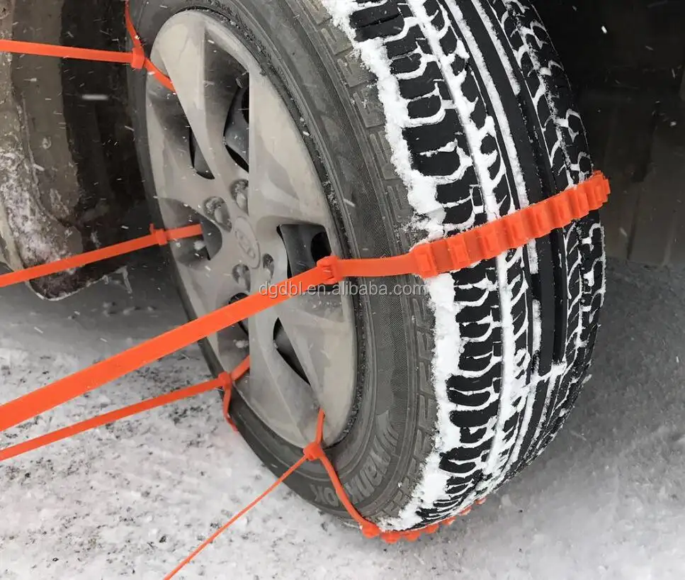 Anti slittamento dell'automobile usura dei pneumatici, cavo di nylon tie per pneumatico auto in mezzo alla neve