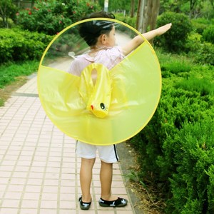 Imperméable pour enfant, joli manteau de pluie en forme d'ovni, Poncho, Transparent, imperméable, pas cher, avec poignée, parapluie gratuit - Product Image 3