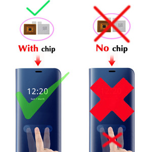 Ốp Chip Thông Minh Ốp Tráng Gương Clear View Ốp Điện Thoại Lật Cho <span class=keywords><strong>Samsung</strong></span> <span class=keywords><strong>Note5</strong></span>/8 S6/S6 Edge/S7/S7 Edge/S9/S9Plus - Product Image 3