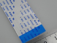 Cable FFC Electrónico de PVC en Stock, Awm 20798 80c 60v Vw-1, 24 Pines, Paso de 1 mm, Longitud de 250 mm, Tipo B Plano