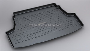 Tapis de coffre 3D étanche antidérapant pour Toyota VIOS <span class=keywords><strong>Yaris</strong></span> 2013 <span class=keywords><strong>2014</strong></span> 2015 2016 plateau de chargement de voiture doublure tapis de voiture TPO accessoires Auto - Product Image 2