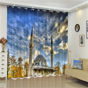 Building Design 3D Digitale Stampato Hotel Blackout Ready Made <span class=keywords><strong>Tenda</strong></span> Della Finestra Per <span class=keywords><strong>Soggiorno</strong></span> - Product Image 4