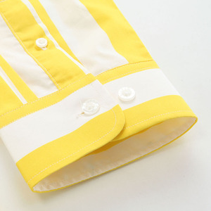 Conception personnalisée Couleur Vive Gros Rayé <span class=keywords><strong>Sexy</strong></span> Or Pan Coupé Printemps Chemise Pour Homme - Product Image 6