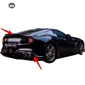 Difusor de labio delantero y trasero de fibra de carbono, faldón lateral, alerón para maletero, Kit de carrocería DMC, accesorios de coche para <span class=keywords><strong>Ferrari</strong></span> <span class=keywords><strong>F12</strong></span> - Product Image 3