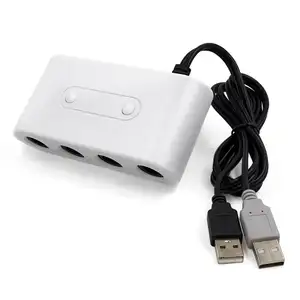 Werkseitiger GameCube Controller Adapter für Wii U PC USB und Nintendo Switch 4 Ports