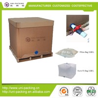 Emballage liquide de qualité alimentaire, conteneur ibc 1000L, réservoir ibc pliable en papier