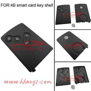 4 boutons carte à puce distant cas de logement clé Pour Renault Clio 2 3 - Product Image 1