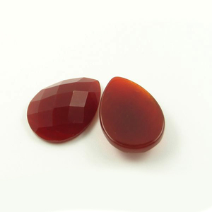 Piedra de Ágata Roja Natural con Reverso Plano en Forma de Tablero de Ajedrez para Anillos y Regalos - Product Image 4