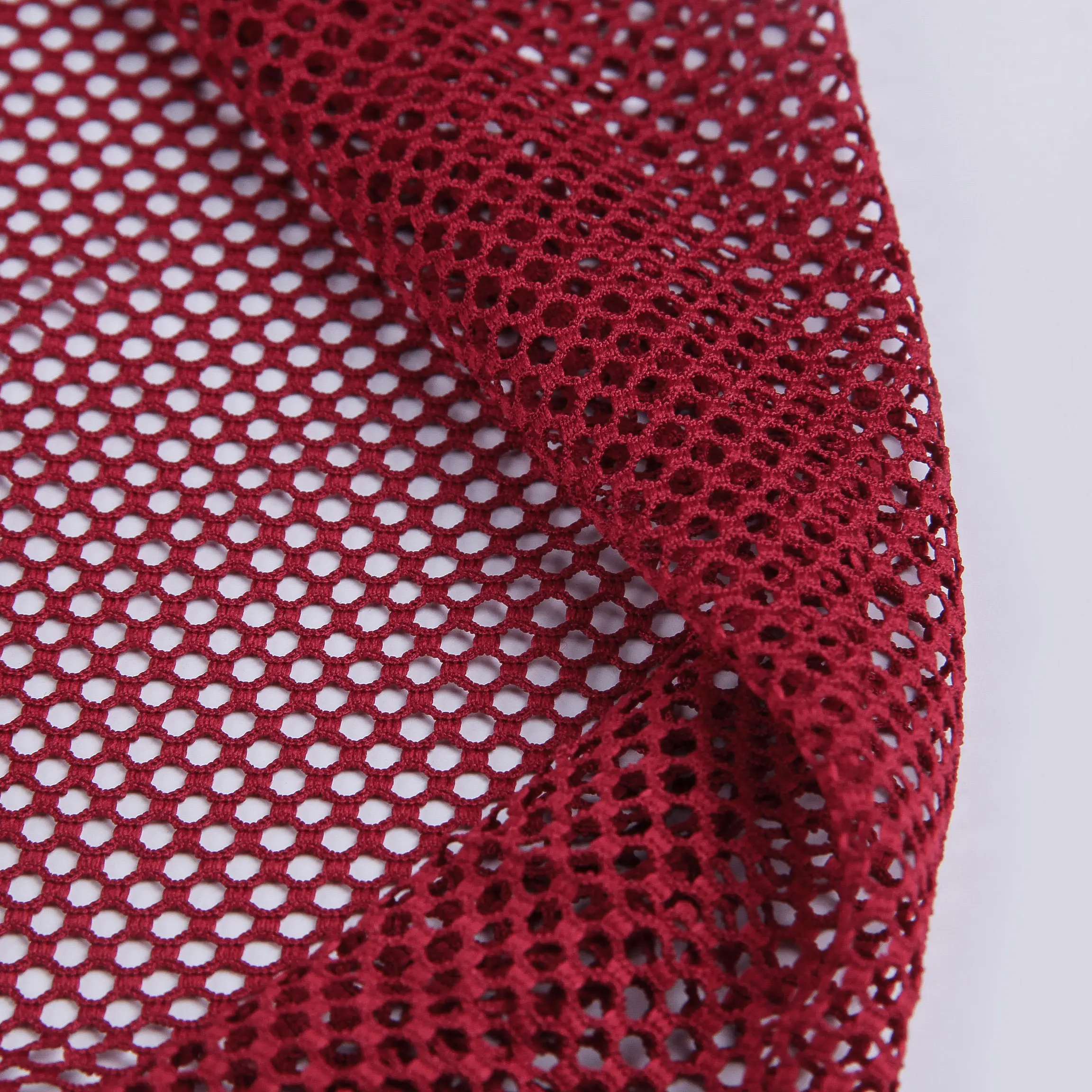 Warp breien raschel elastische polyester mesh stof voor badpak