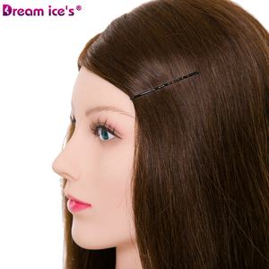 Dream Ice 100% vrais cheveux humains afro-américains droits pour la formation <span class=keywords><strong>de</strong></span> coiffeur <span class=keywords><strong>Salon</strong></span> <span class=keywords><strong>de</strong></span> pratique Mannequin poupée factice épaule - Product Image 6