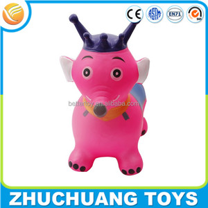 <span class=keywords><strong>Jouets</strong></span> gonflables peints à la main d'animaux de couronne et d'éléphant d'enfants de PVC - Product Image 4