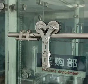 中国供应商滚筒指南用于淋浴重型滑动衣柜车库谷仓门轨道顶部滚子轴承系统