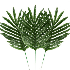 Palme artificiali di vendita calde Canada foglie di palma tropicali artificiali con steli decorazione <span class=keywords><strong>hawaiana</strong></span> per feste Luau - Product Image 1