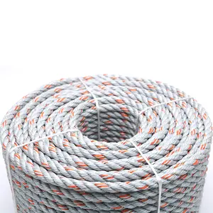 rope 3 4 Suppliers-hot sales PP danline with lead twist 3 strand 4 strand rope