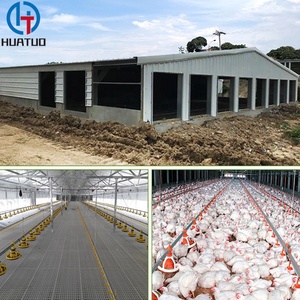 Edificio prefabricado de la construcción de la <span class=keywords><strong>casa</strong></span> de la vertiente avícola de cerdo del metal de China para los animales - Product Image 5