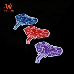 Thiết Kế Cá Nhân Phù Hiệu Vải Tùy Chỉnh Dệt Dân Tộc Voi Animal <span class=keywords><strong>Shape</strong></span> Patches Cho Trẻ Em Quần Áo - Product Image 3