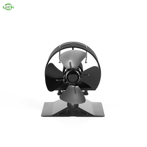 Chauffage d'intérieur d'hiver Mini ventilateur pour poêle à granulés 4 pales d'échappement Ecofan Heat Powered Stove Top Fan Fireplace Set Accessories - Product Image 3