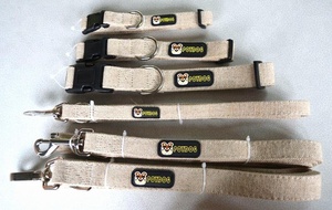 Hanyang OEM Custom 100% umwelt freundliches Hanf Hunde halsband und Leine - Product Image 5