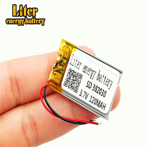 Minicell lithium rechargeable <span class=keywords><strong>3</strong></span>,7 v, ion lipo battery 302030 120 mAh for personal stereo - Product Image 2