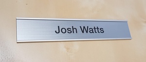 Modern Design Engraved Aluminum Sign Holder for Wall and <strong>Door</strong> Name <strong>Plates</strong> - Product Image 6