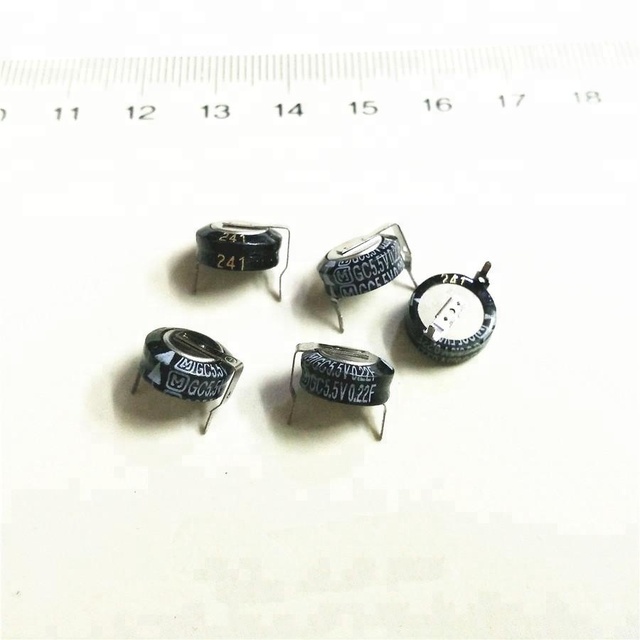 Farad capacitor super capacitor gc 5.5V 0.22F H type P9.5MM pitch 9.5*4.5mm