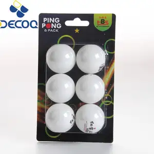 wholesale customize logo 1 2 3 star white orange ABS pingpong ball