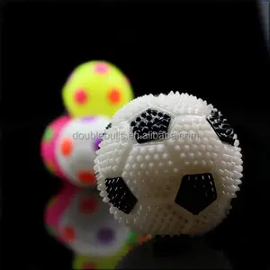 Children 's toys glowing football 6.5cm flashing massage football