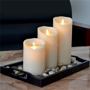Ensemble de 3 bougies LED sans <span class=keywords><strong>flamme</strong></span> à piles avec effet de <span class=keywords><strong>flamme</strong></span> <span class=keywords><strong>vacillante</strong></span> - Product Image 2