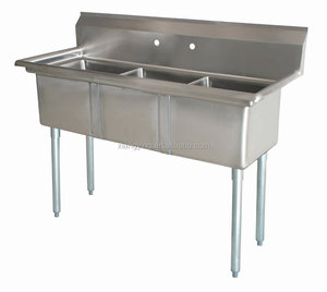 Su misura in acciaio <span class=keywords><strong>inox</strong></span> di tre <span class=keywords><strong>vasche</strong></span> 3 ciotole lavello <span class=keywords><strong>per</strong></span> <span class=keywords><strong>cucina</strong></span> commerciale, ristorante o in albergo con il prezzo all'ingrosso - Product Image 1