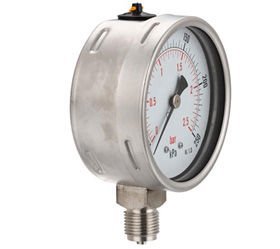 सभी स्टेनलेस स्टील ग्लिसरीन भरे दबाव गेज बैयोनेट प्रकार - Product Image 4