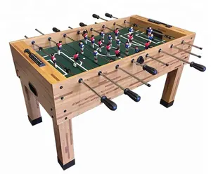 木色 55 ''桌子比赛大小的足球足球游戏室运动桌足球