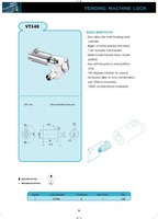 Serrure à came cylindrique pour distributeur automatique en alliage de zinc VT540 pour stockage sécurisé